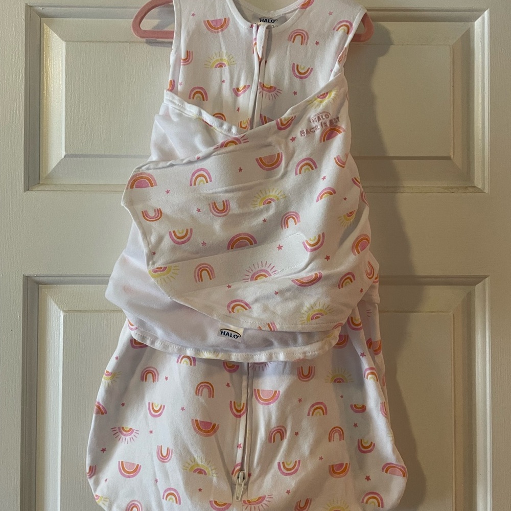 Halo Rainbow Baby Swaddle/Sleep Sack 3-6 Months